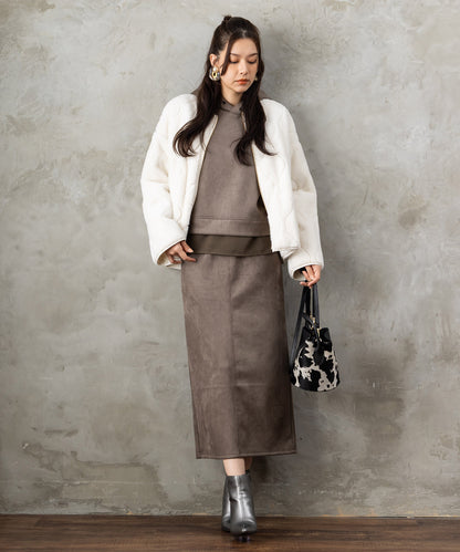 【FONT LAB】オニオンキルティングリバーシブルブルゾン