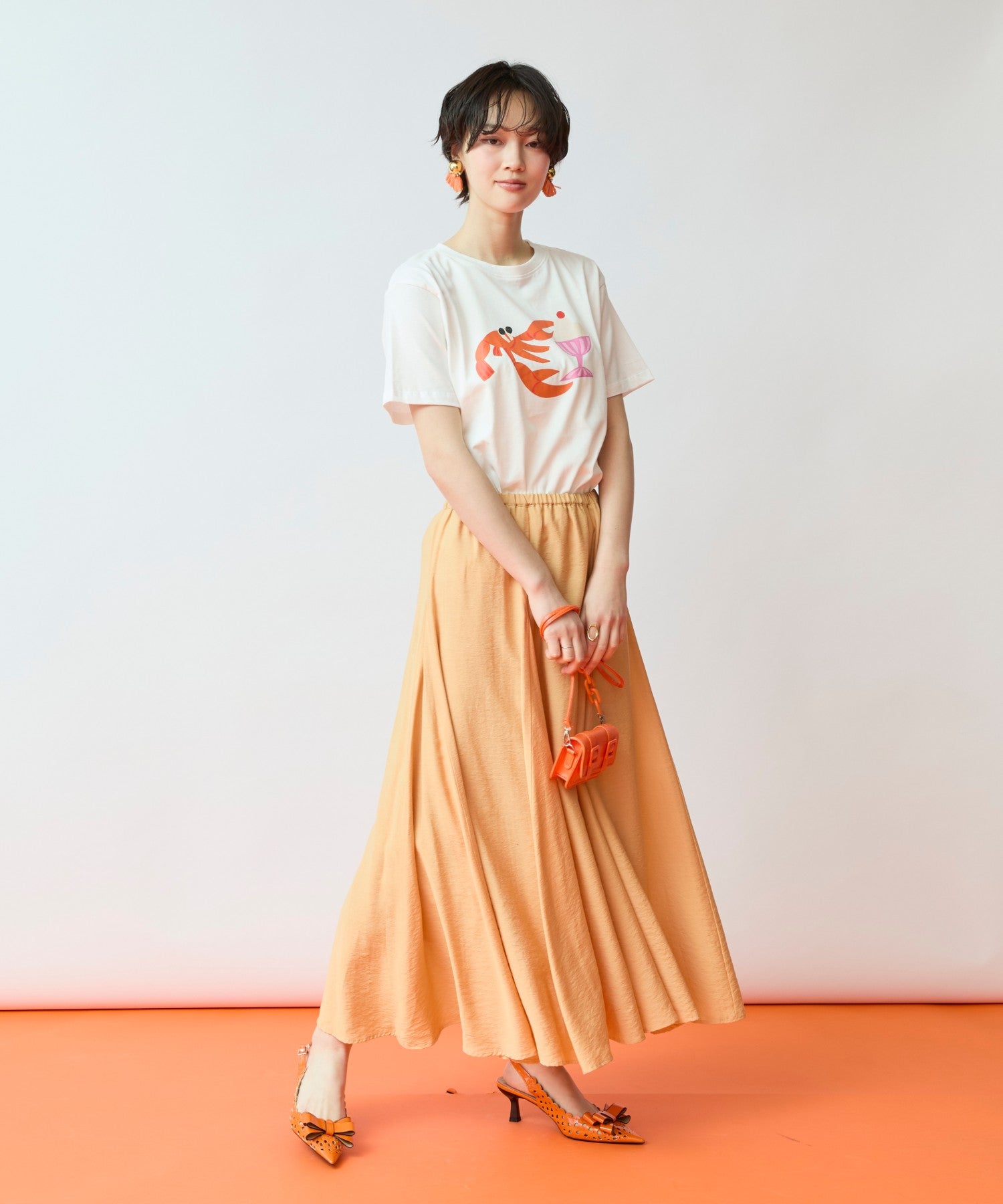 【COMPANIA FANTASTICA】ロブスタープリントTシャツ