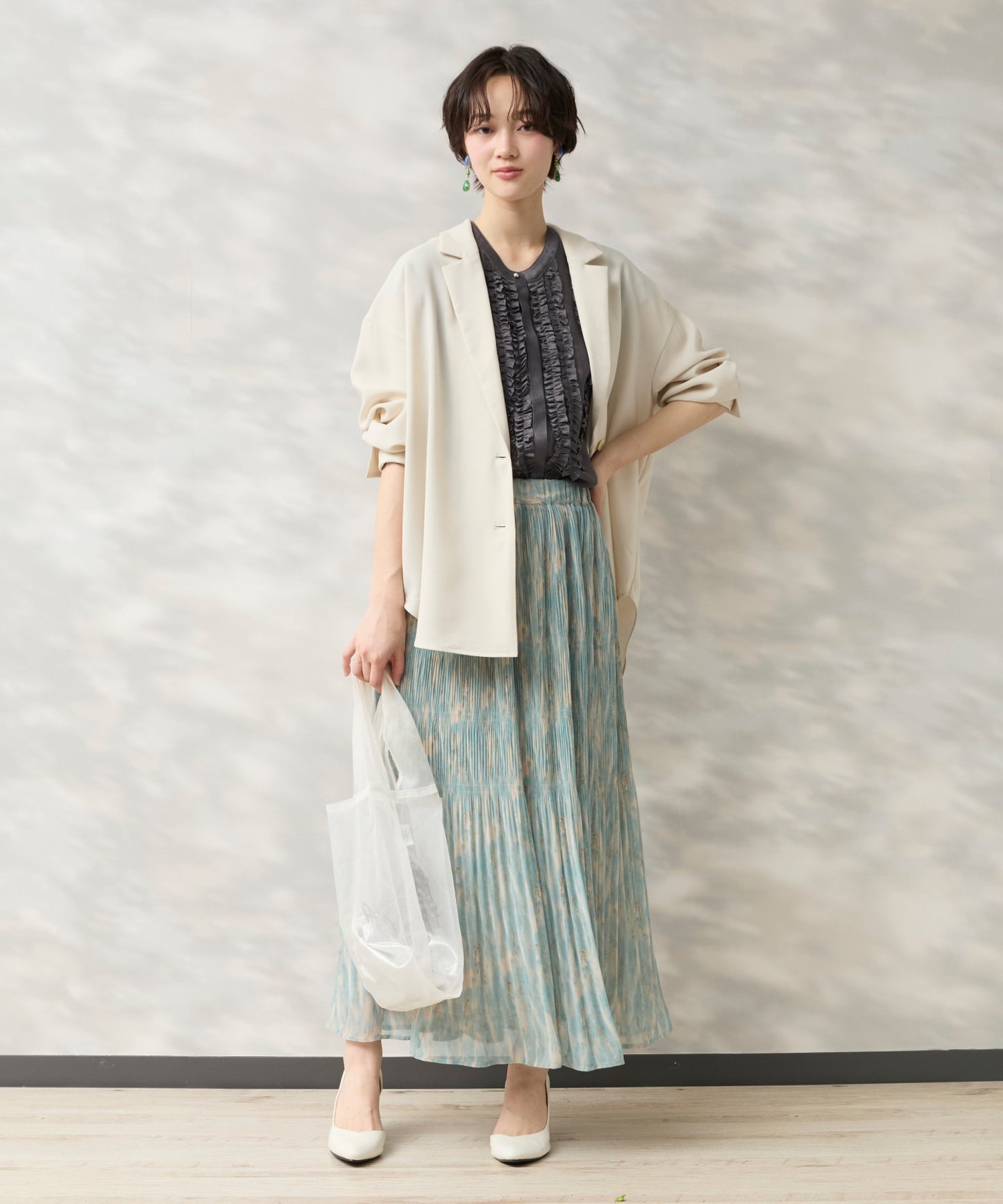 【JETSET SOLO PLUS】RELAxION twill テーラードシャツジャケット