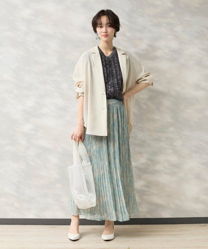 【JETSET SOLO PLUS】RELAxION twill テーラードシャツジャケット