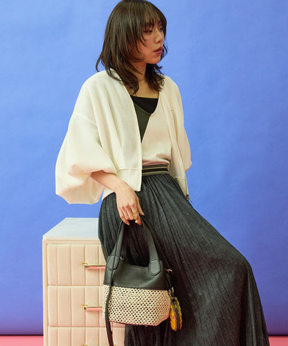【RIPANI】レザー×メッシュ2WAY BAG