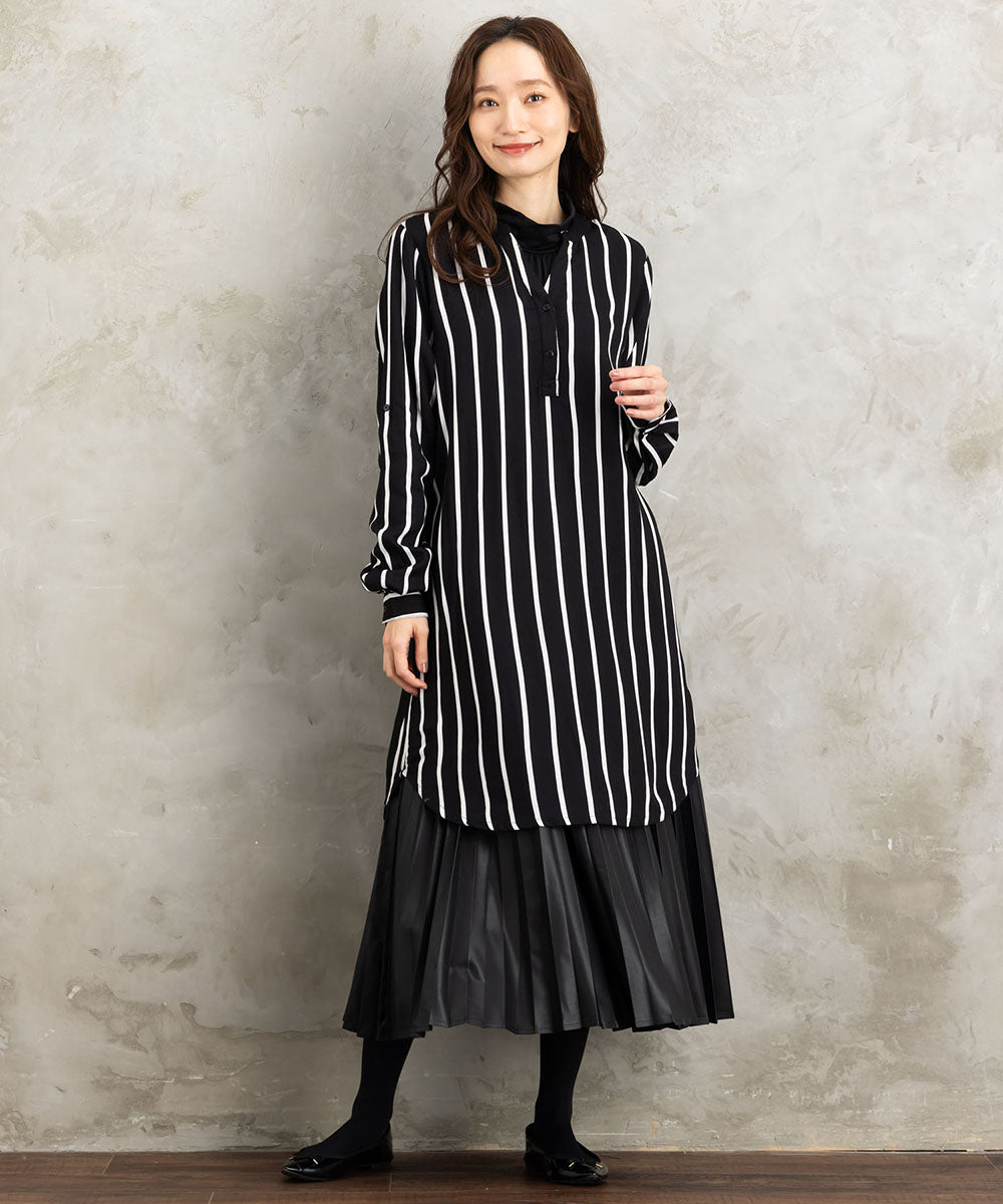 KAFFE アソートプリントシャツチュニック