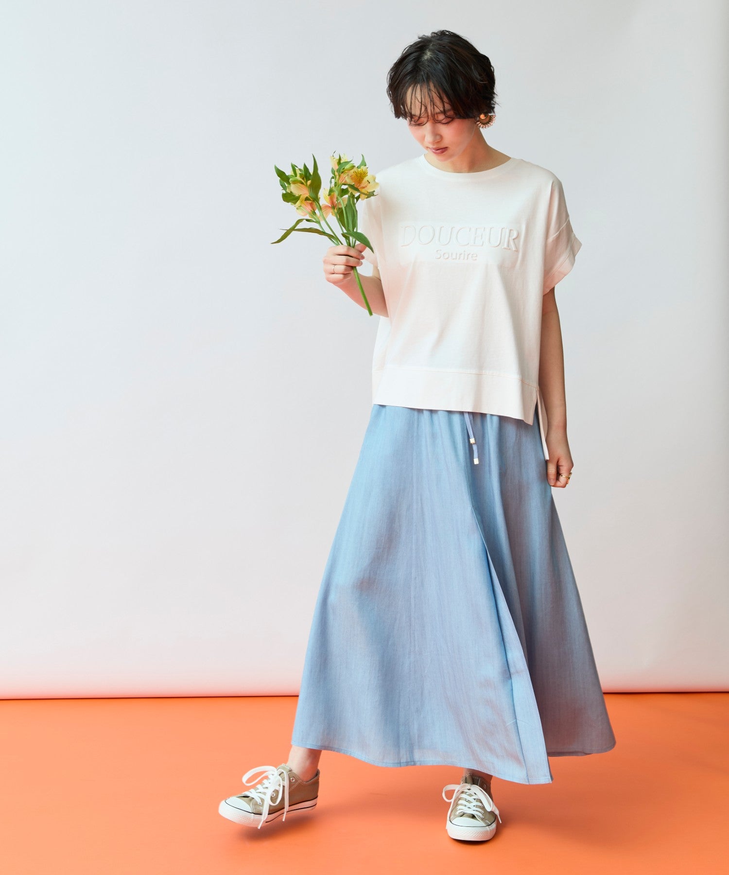 【FONT LAB】エンボスロゴリラックスTシャツ