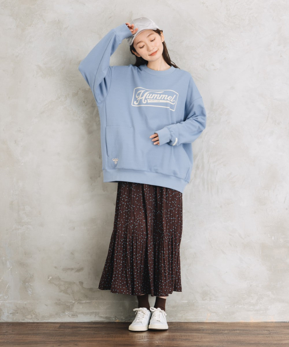 【Web限定】 hummel 【吸汗速乾】【UVカット】ロゴスウェットプルオーバー
