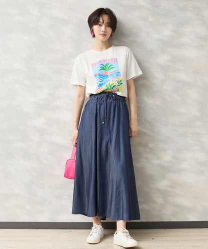 【COMPANIA FANTASTICA】PALM BEACHプリントTシャツ