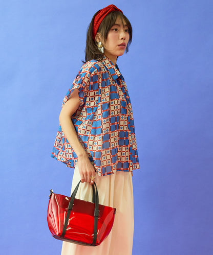 【RIPANI】PVC×レザーミニトートBAG