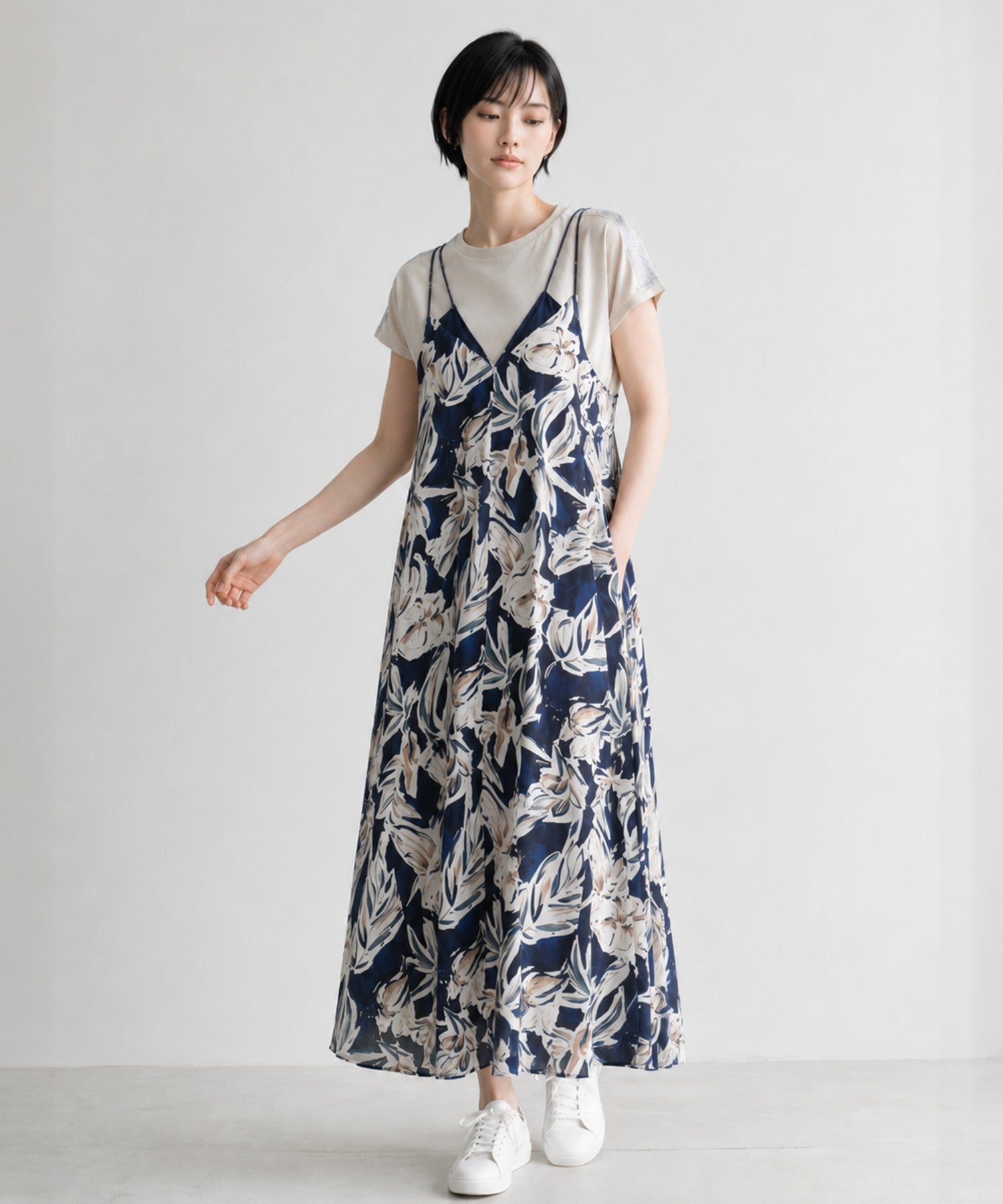 【FONT LAB】ラメショルダー2WAY Tシャツ