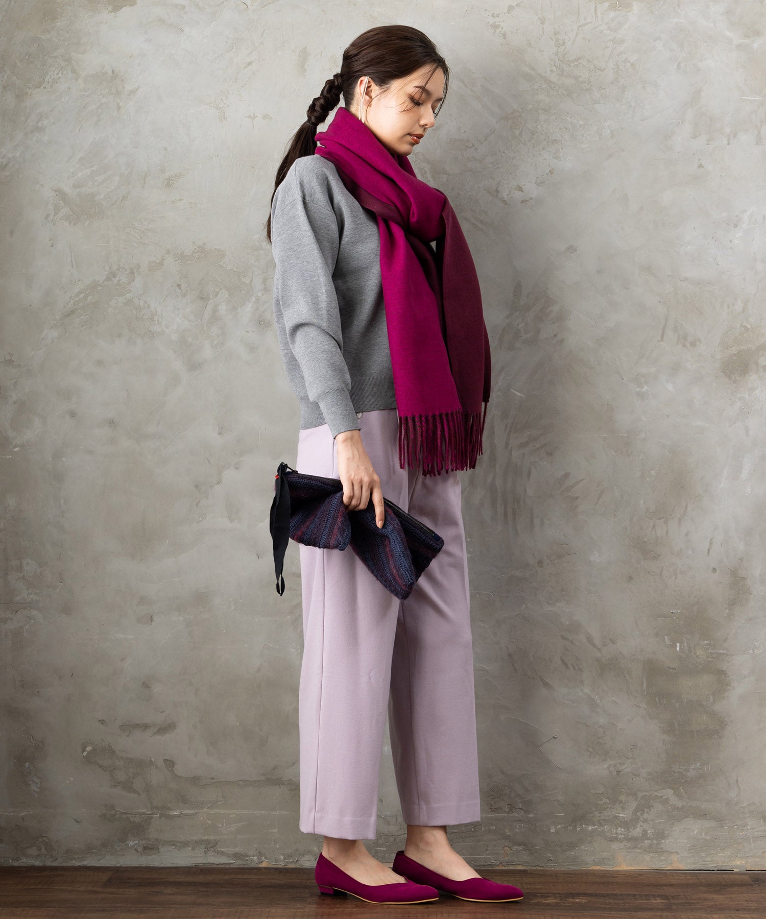 【SKATIE】ダブルフェイスストール