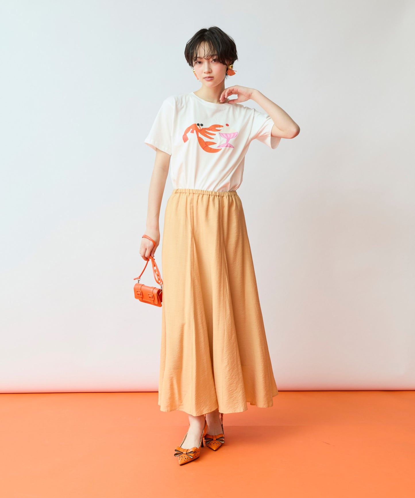 【COMPANIA FANTASTICA】ロブスタープリントTシャツ