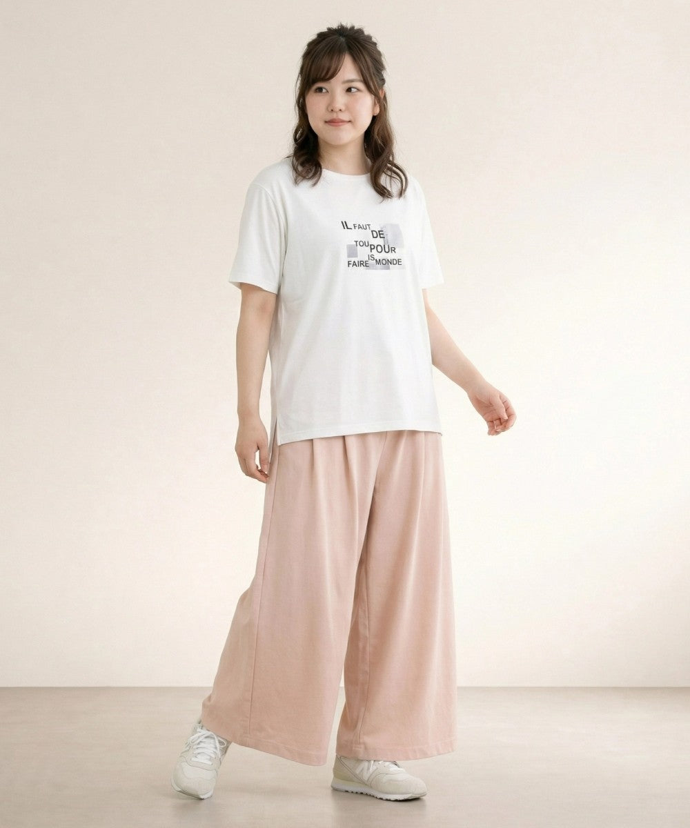 【sabstreet bis】【web限定】 箔×ロゴプリントTシャツ