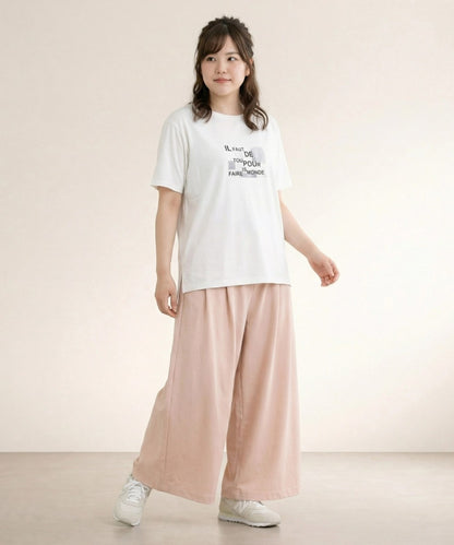 【sabstreet bis】【web限定】 箔×ロゴプリントTシャツ