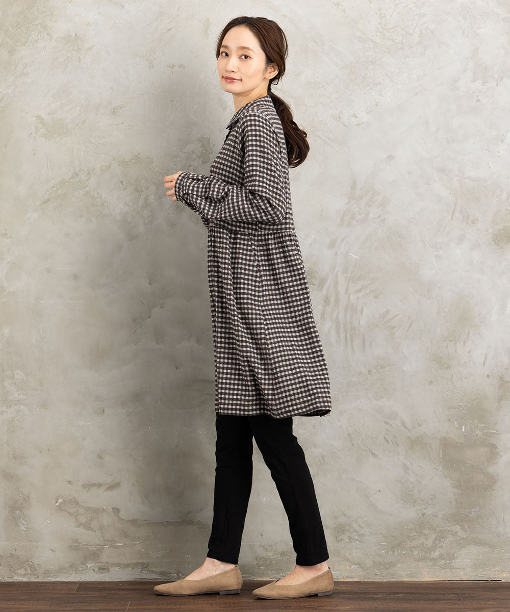 Humility ギンガムチェックチュニックワンピース