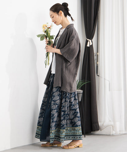 20-5464　[Rogique]リネンハーフスリーブジャケット【先行予約】