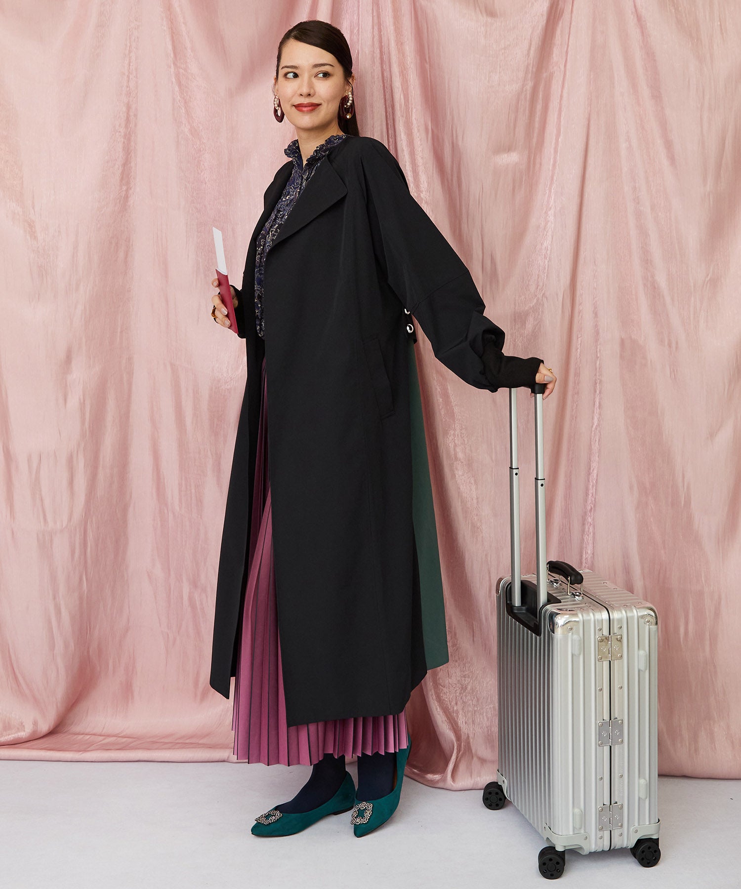 01-5917【ARTLOVE】ペイズリーピンタックブラウス