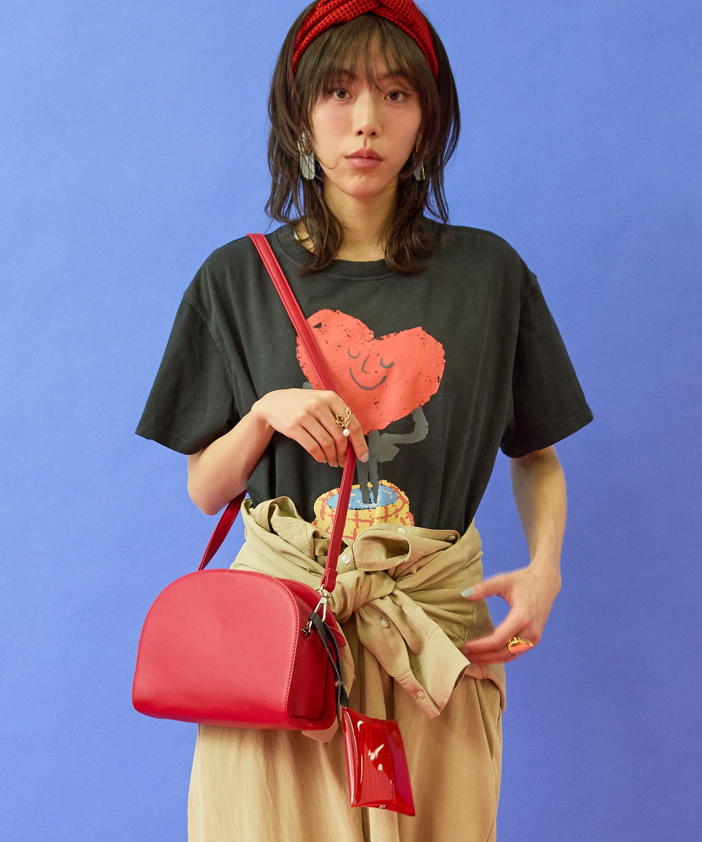 【RIPANI】PVC×レザー RIPPYBAGチャーム