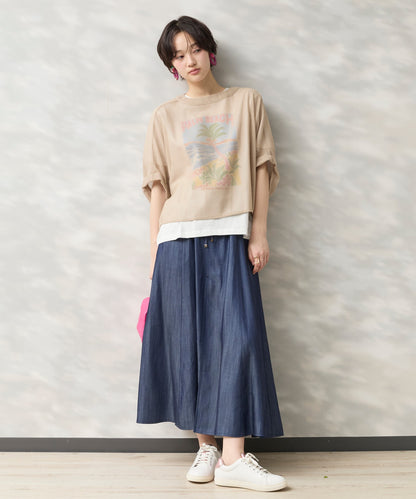 【COMPANIA FANTASTICA】PALM BEACHプリントTシャツ