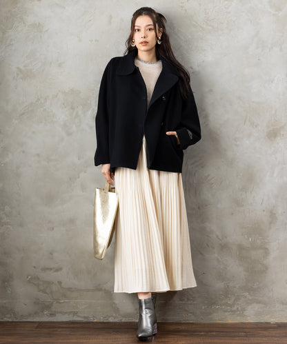 【FONT LAB】シャギーコンビカラーブロックニット