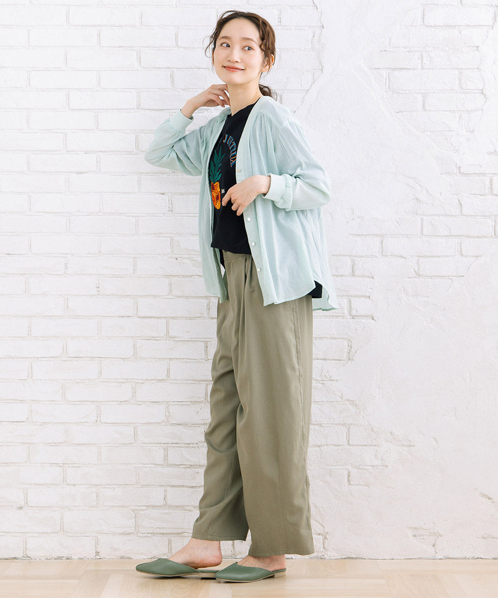 21号(6L～) FONTLAB 気流染めシャツカーディガン