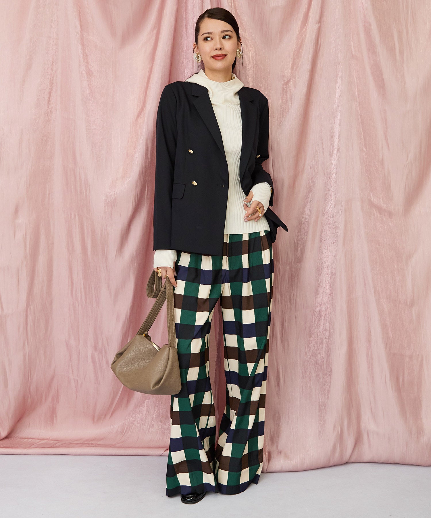 20-1183【JETSET SOLO PLUS】サイロストレッチツイルWブレストジャケット