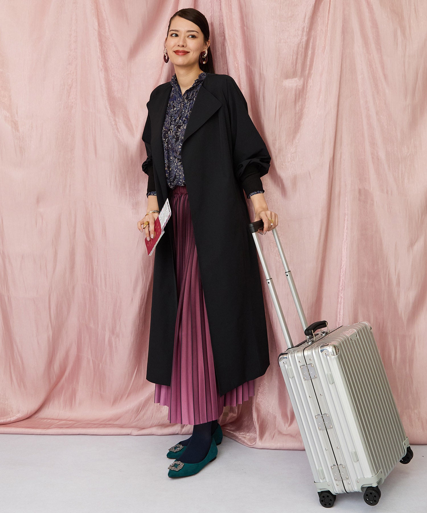 01-5917【ARTLOVE】ペイズリーピンタックブラウス