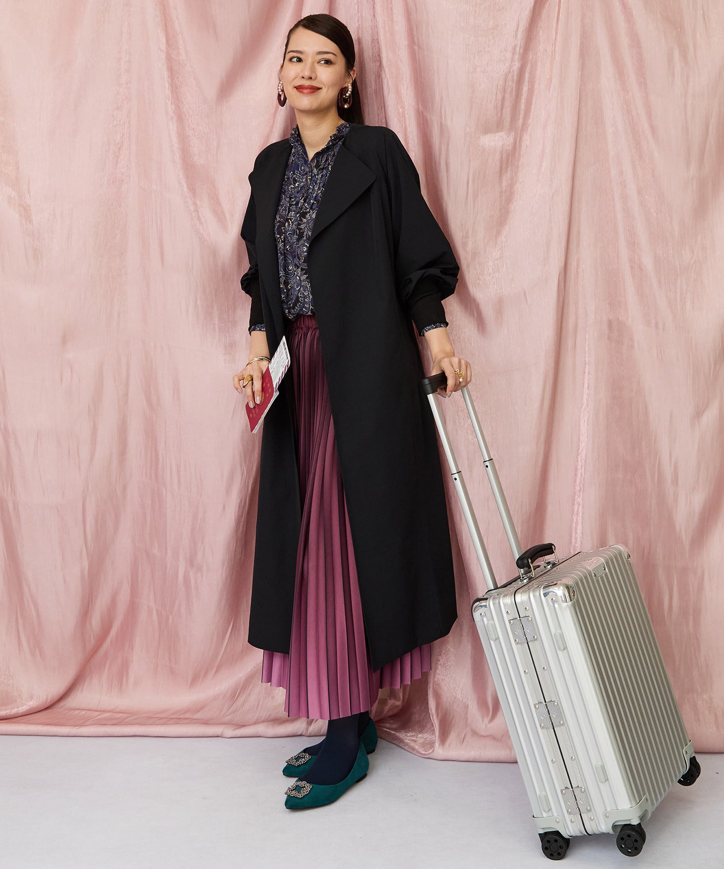 01-5917【ARTLOVE】ペイズリーピンタックブラウス