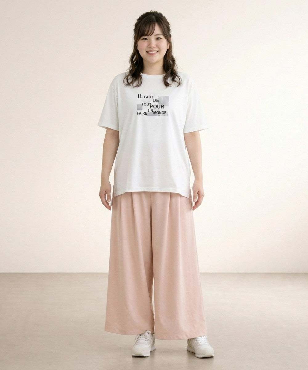 【sabstreet bis】【web限定】 箔×ロゴプリントTシャツ