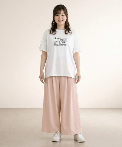 【sabstreet bis】【web限定】 箔×ロゴプリントTシャツ