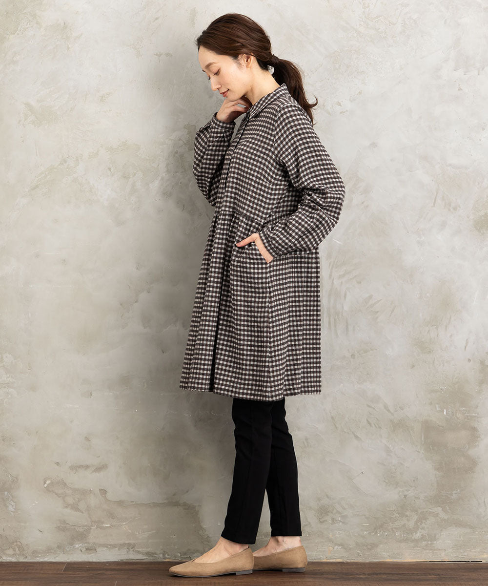 Humility ギンガムチェックチュニックワンピース