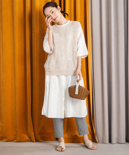 12-1675　アソートチェックストレッチパンツ【先行予約】