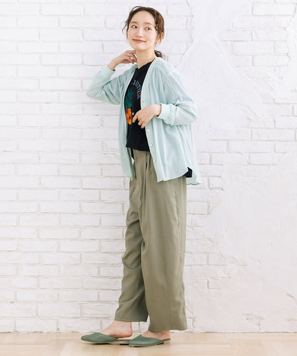 01-6719　FONTLAB 気流染めシャツカーディガン【先行予約】