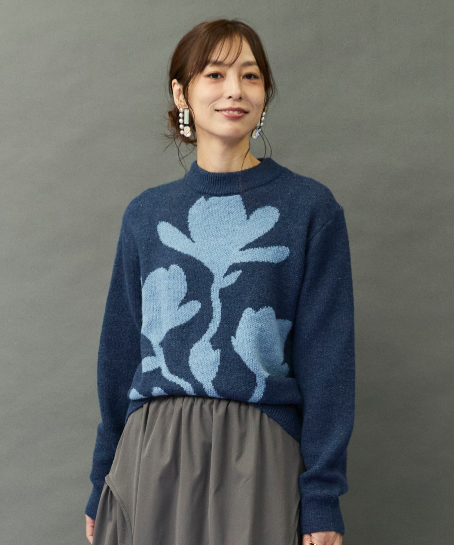 51-5708 【WILD PONY】フラワージャガードニット｜ファッション通販の