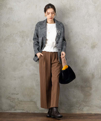 83-6387【FONT LAB】バイカラーファーBAG