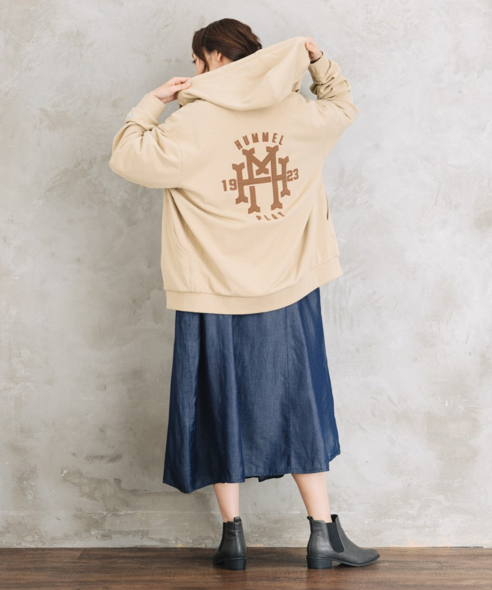 【Web限定】 hummel 【吸汗速乾】【UVカット】スウェットフルジップフーディ