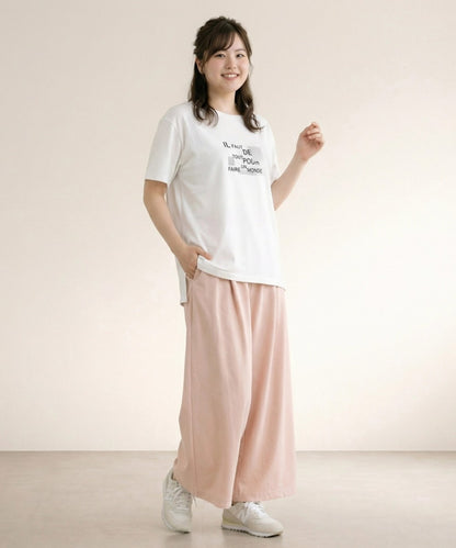 【sabstreet bis】【web限定】 箔×ロゴプリントTシャツ