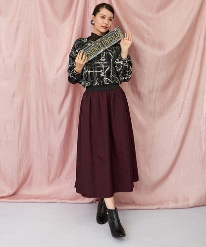 01-5923【FONT LAB】グラフィカルレターリングプリントブラウス