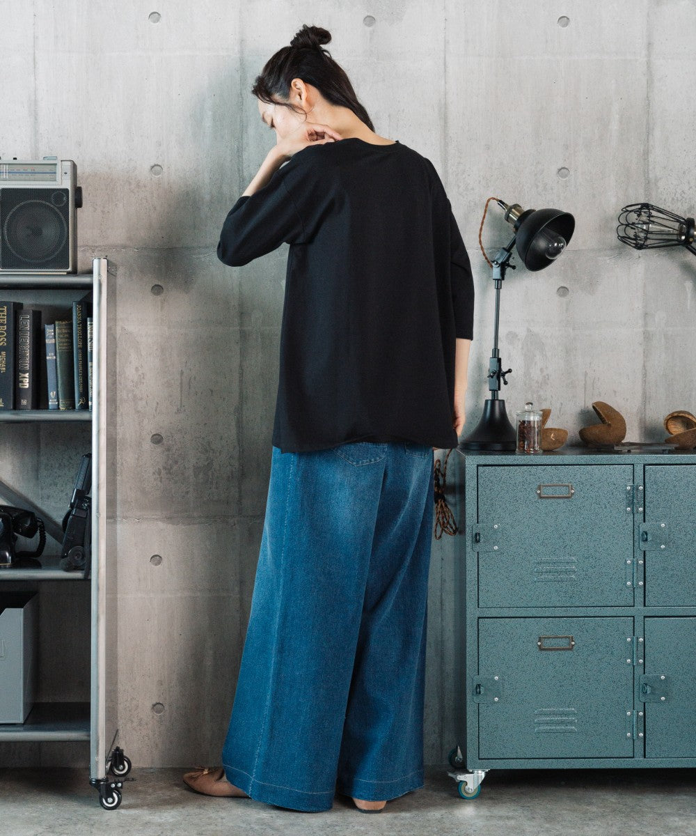 Bleu tango [Rogique]Jorney Memoriesプリント七分袖Tシャツ