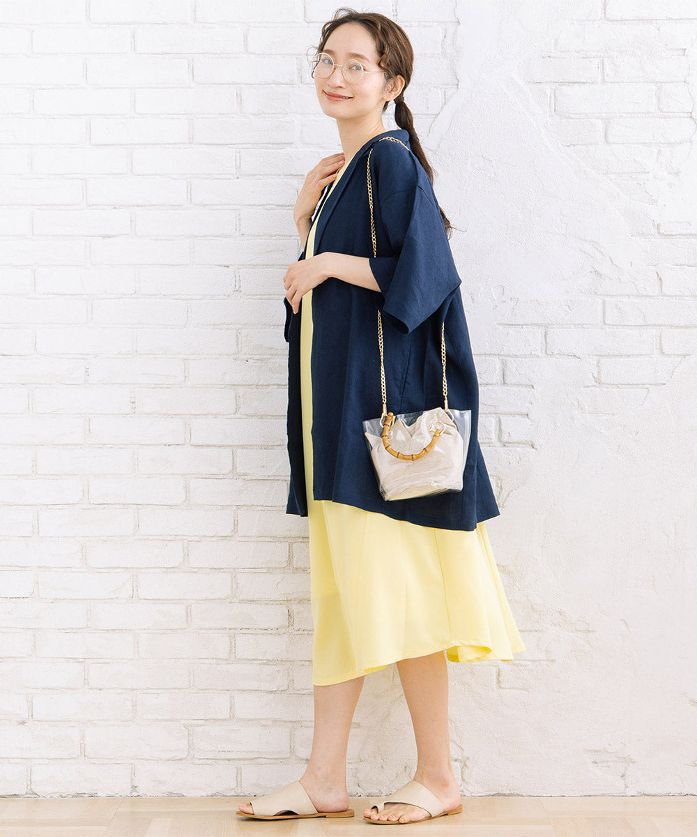 20-5464　[Rogique]リネンハーフスリーブジャケット【先行予約】