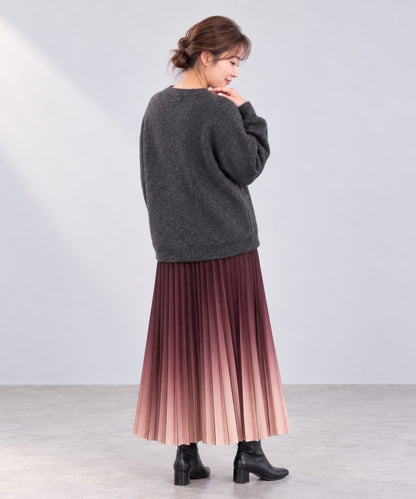 【sabstreet bis】【web限定】 クルーネック杢ニット【先行予約】
