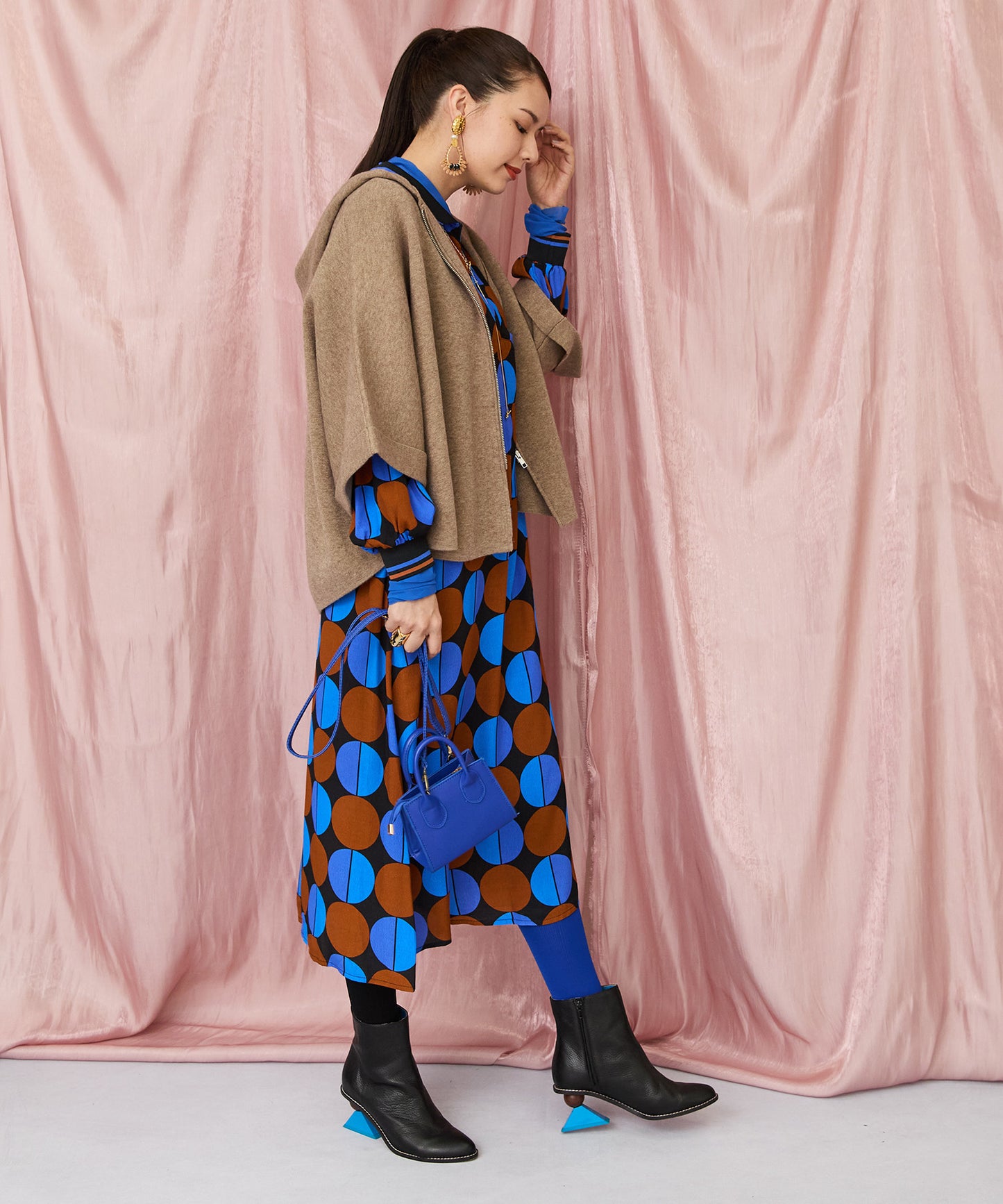 【人気アイテムにつき再入荷・新色追加】【FONT LAB】ベロア×チュールコンビタートル‘25