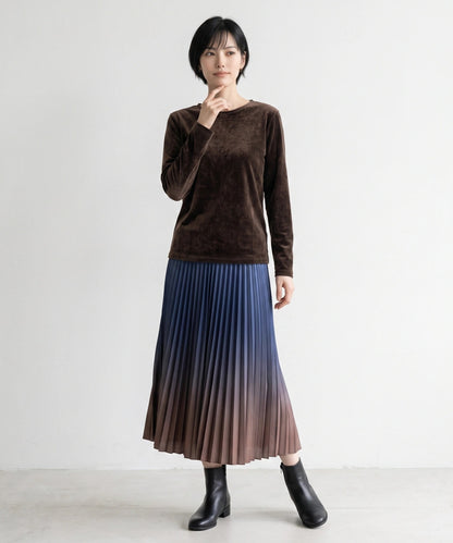 シアーフロッキーベロアロングTシャツ