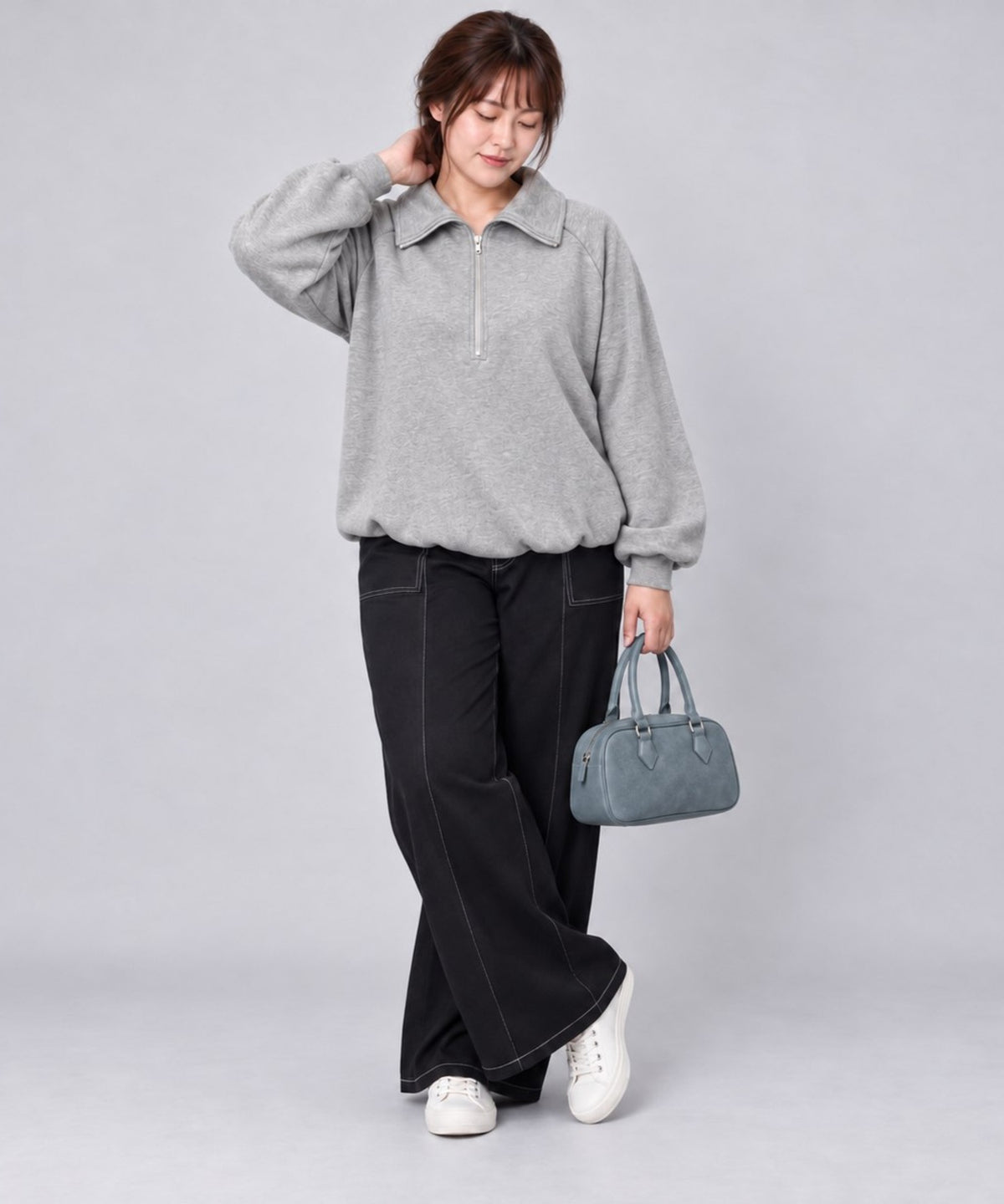 【sabstreet bis】【web限定】 ハーフジッププルオーバー【先行予約】