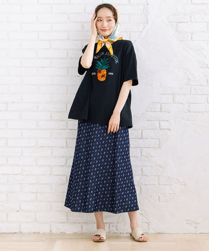 トロピカルパインエンブロイダリーTシャツ