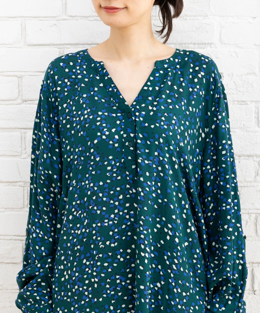 KAFFE curve ランダムドットチュニック