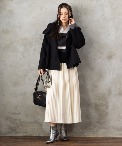 【JETSET SOLO PLUS】マシュマロタッチミラノVネックニット