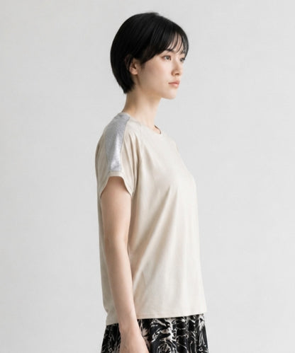 【FONT LAB】ラメショルダー2WAY Tシャツ
