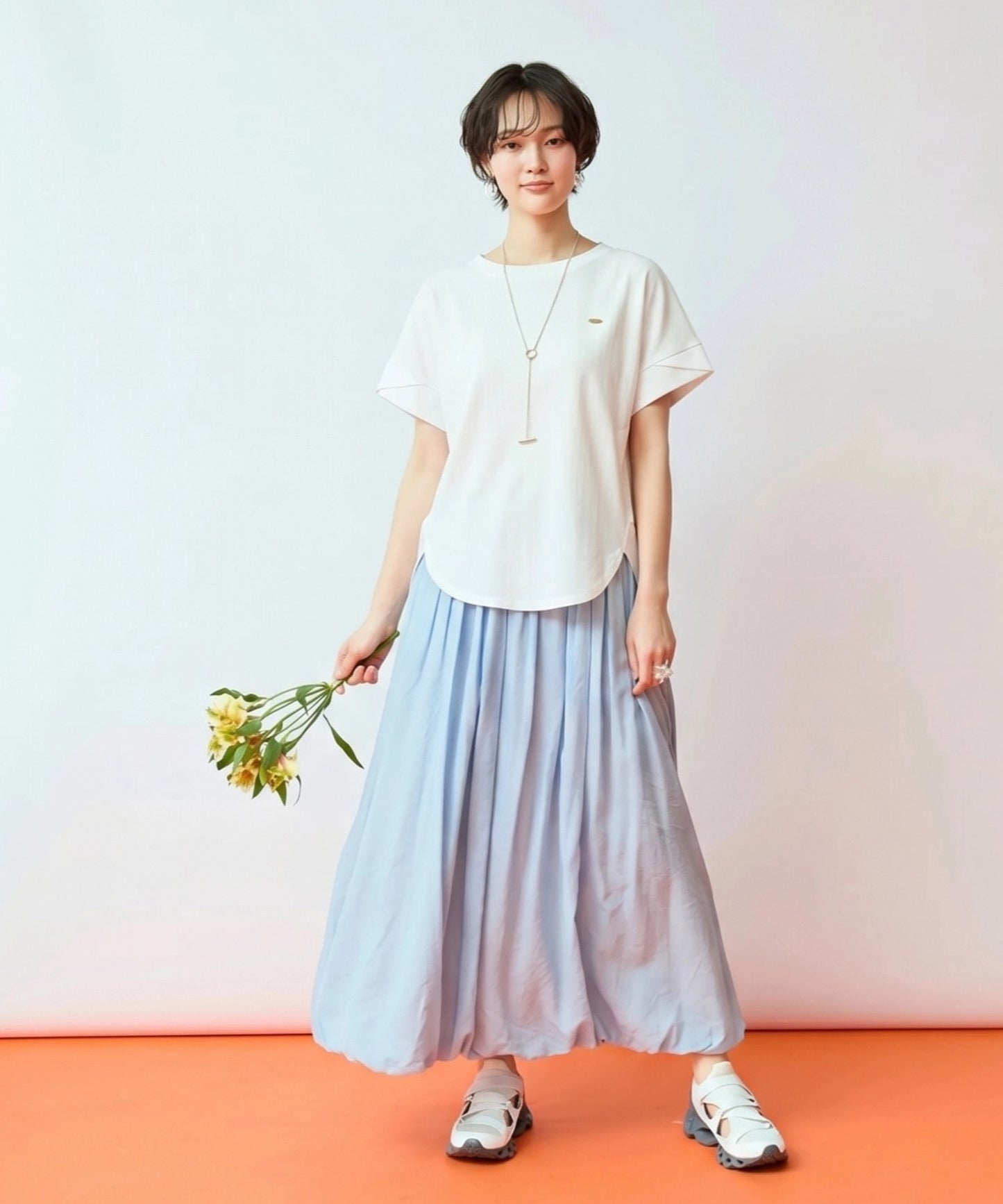 【JETSET SOLO PLUS】MVS天竺遮熱冷感コクーンTシャツ