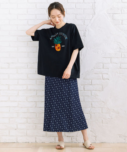 トロピカルパインエンブロイダリーTシャツ