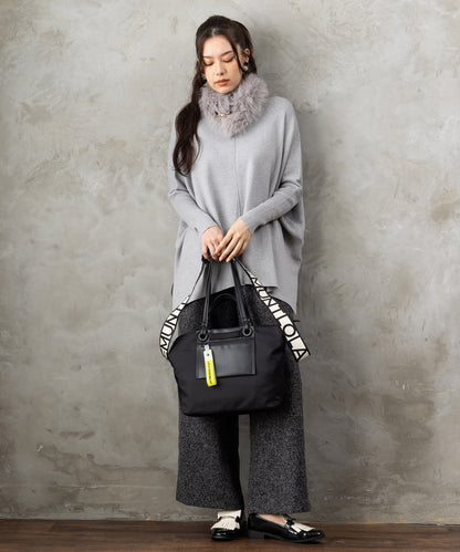 【FONT LAB】抗菌ポンチョニット