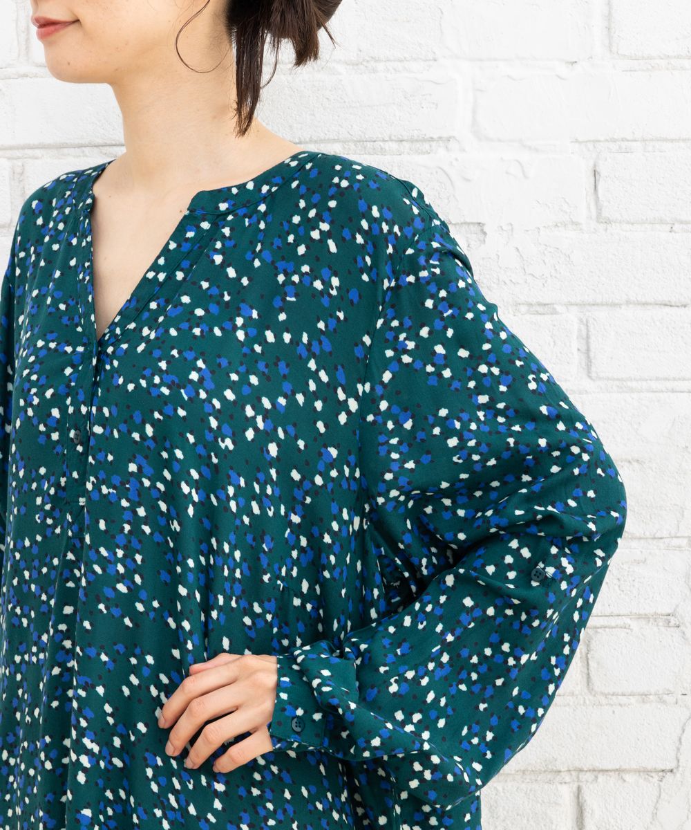 KAFFE curve ランダムドットチュニック