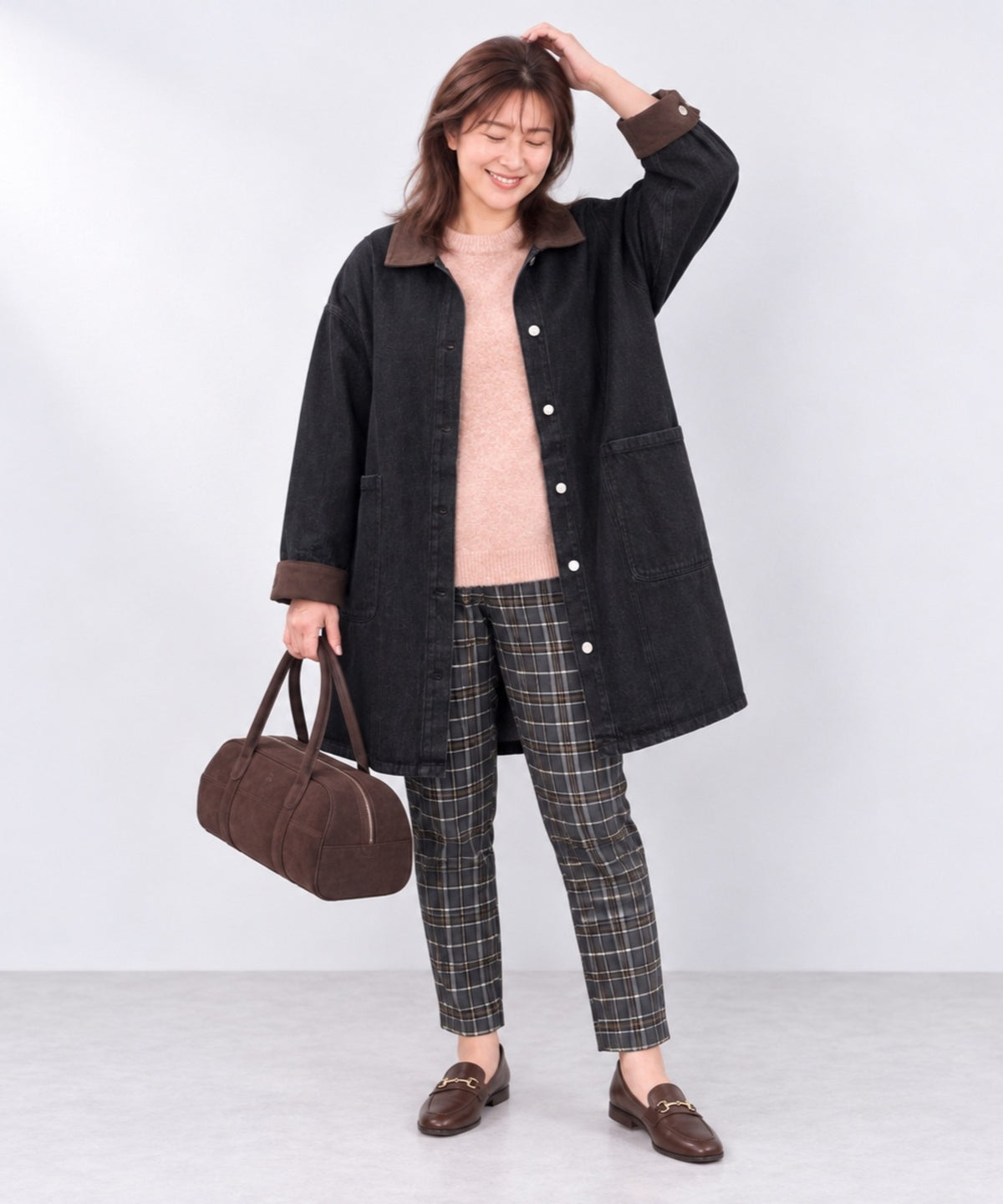 【sabstreet bis】【web限定】 クルーネック杢ニット【先行予約】
